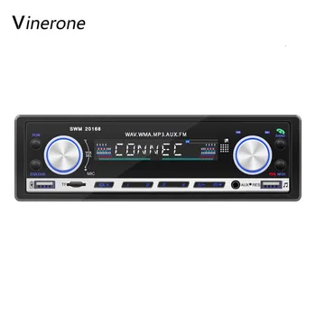 

Vinerone Car Radio 12V Bluetooth Car Stereo Autoradio In-dash 1 Din FM Aux Input Receiver TF USB MP3 WMA Player