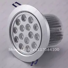 15 Вт Dimmable High power 15 светодиодный встраиваемый потолочный светильник для шкафа Точечный светильник, лампочка теплая/чистая белая
