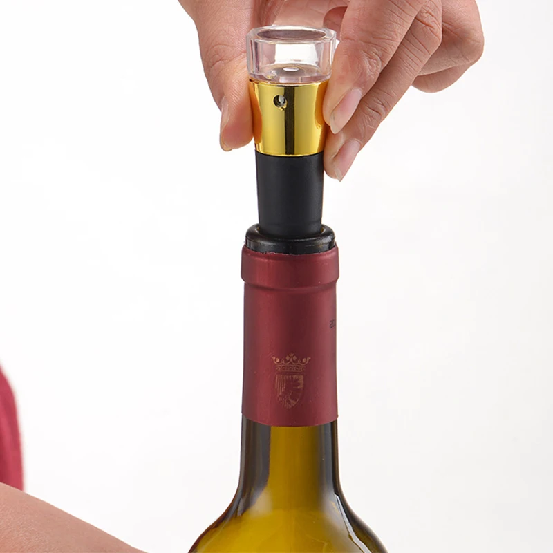 Red Wine Champagne Bottle Preserver Air Pump Stopper Vacuum Sealed Saver,Wine vacuum stopper