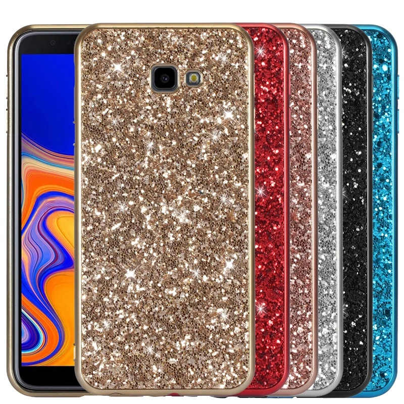 

Glitter Bling Case For Samsung Galaxy A6 A6 plus A7 A9 J4Plus J6Plus J8 2018 Luxury Sequins Cover For Samsung J7 2017 Soft Case