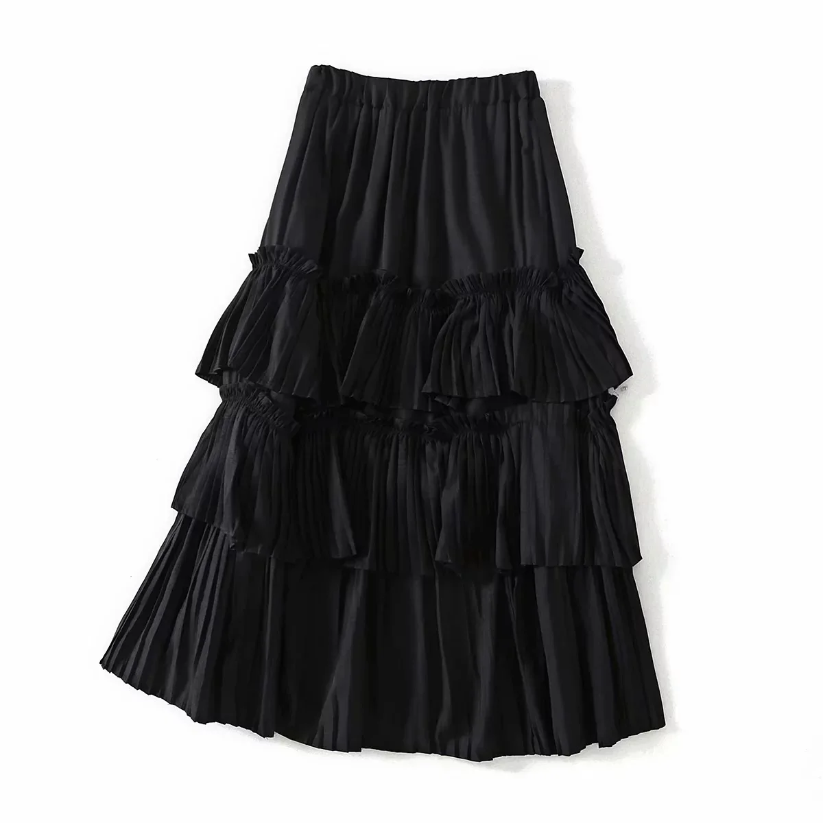 2019 Spring New Arrival Pleated Skirt Sweet Fairy Layer Skirt Slim ...