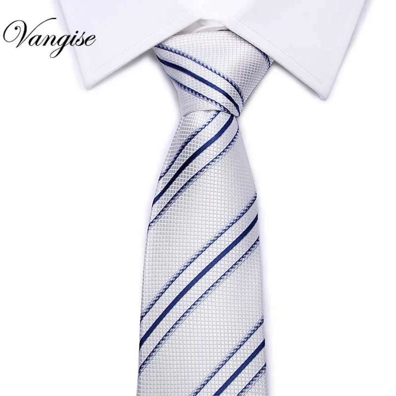 Новинка, классические клетчатые мужские роскошные шёлковые мужские галстуки, клетчатые официальные деловые Свадебные британские клетчатые Галстуки 8 см - Цвет: 23
