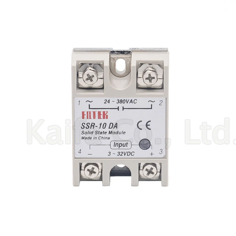 Industrial Solid State Relay SSR 10A with Protective Flag SSR 10DA 10A