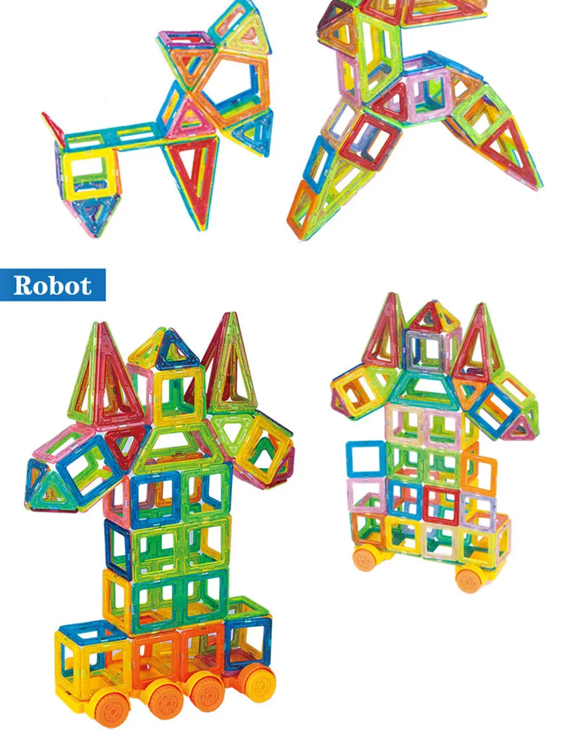 BD 110 шт. магнитные блоки Магнитный конструктор строительные игрушки набор магнитных развивающих игрушек для детей Детский подарок