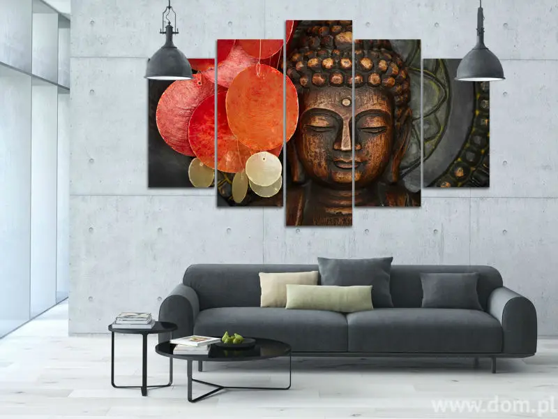 Details about   Wall Art 5 PCS.Buddha Statue Buddhism Art Canvas HD Printed Home Decoration 