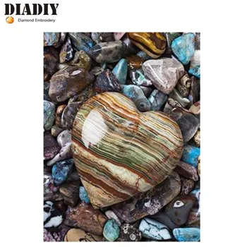 

Full square diamond 5D DIY diamond embroidery heart stones diamond painting Cross Stitch Rhinestone mosaic home decoration