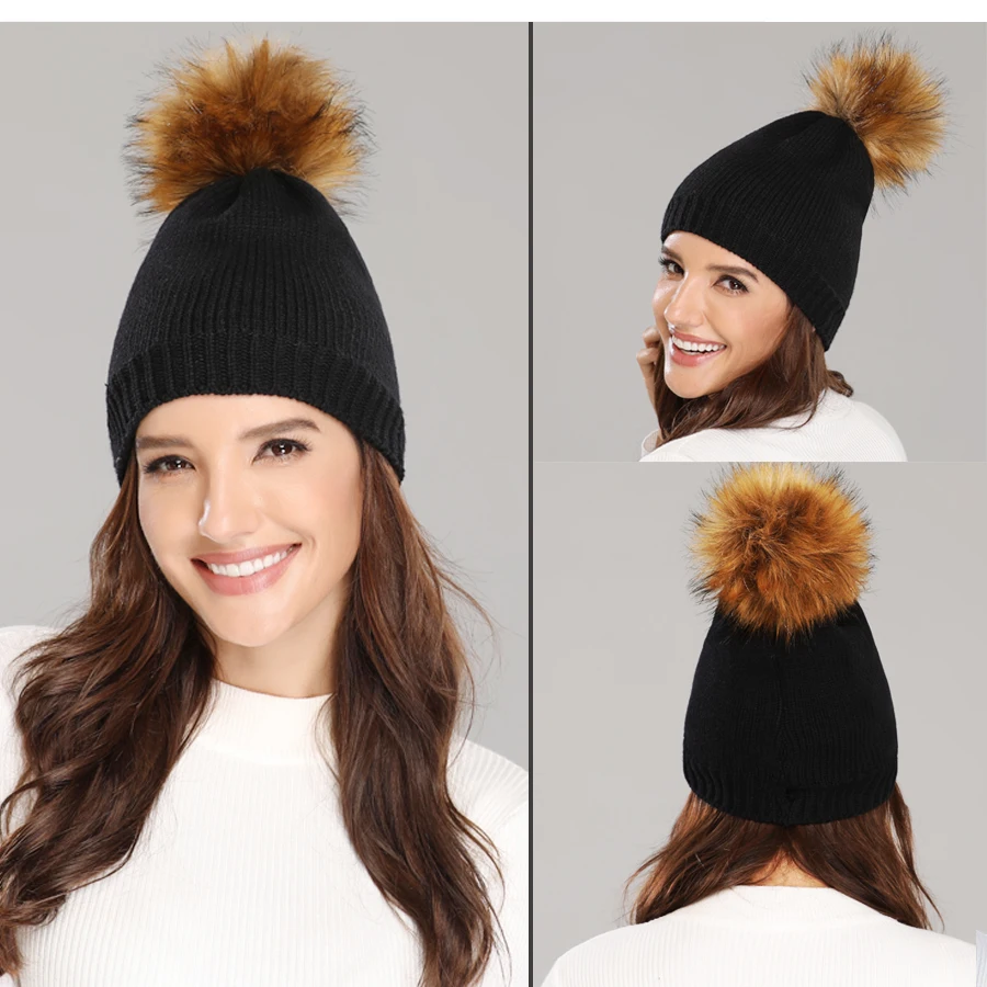Girita-Women's-Winter-knit-hat-women-girl-Hats-fleece-lined-crochet-Skullies-Beanies-Cap-Pompon-Fur-Female-Warm-Caps (4)