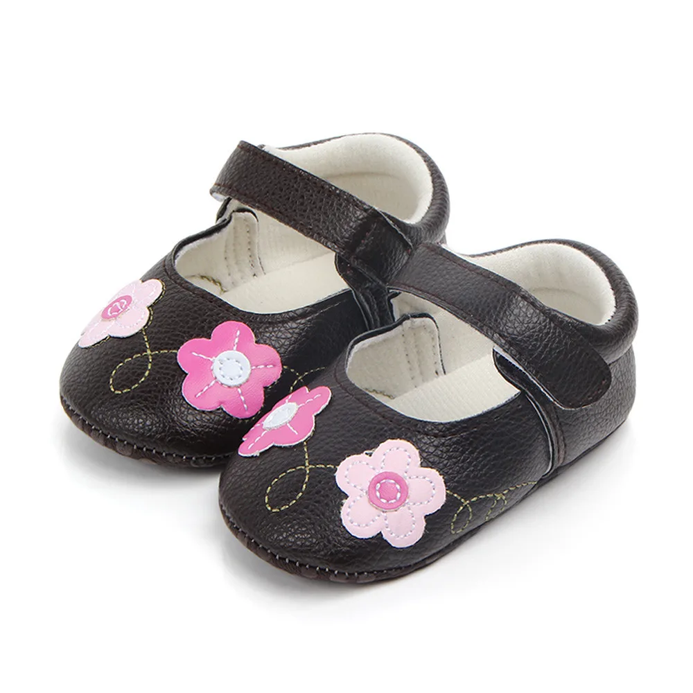 LONSANT весна осень детская обувь в цветочек Милые Детские Девочки новорожденные младенцы первые ходунки малыш обувь подошва анти-скольжение