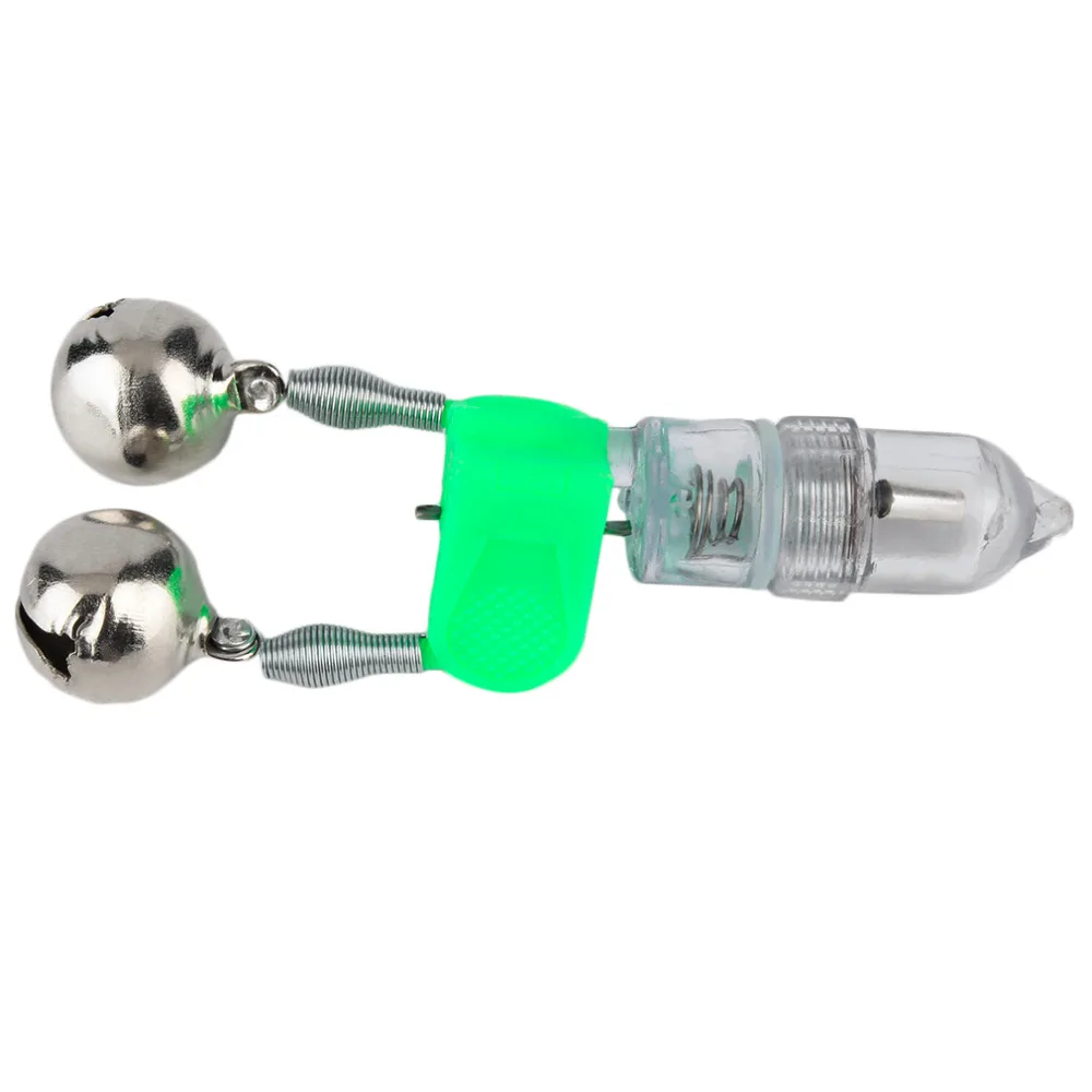 LED Flash Light Night Electronic Fishing Bite Alarm Finder Lamp Double