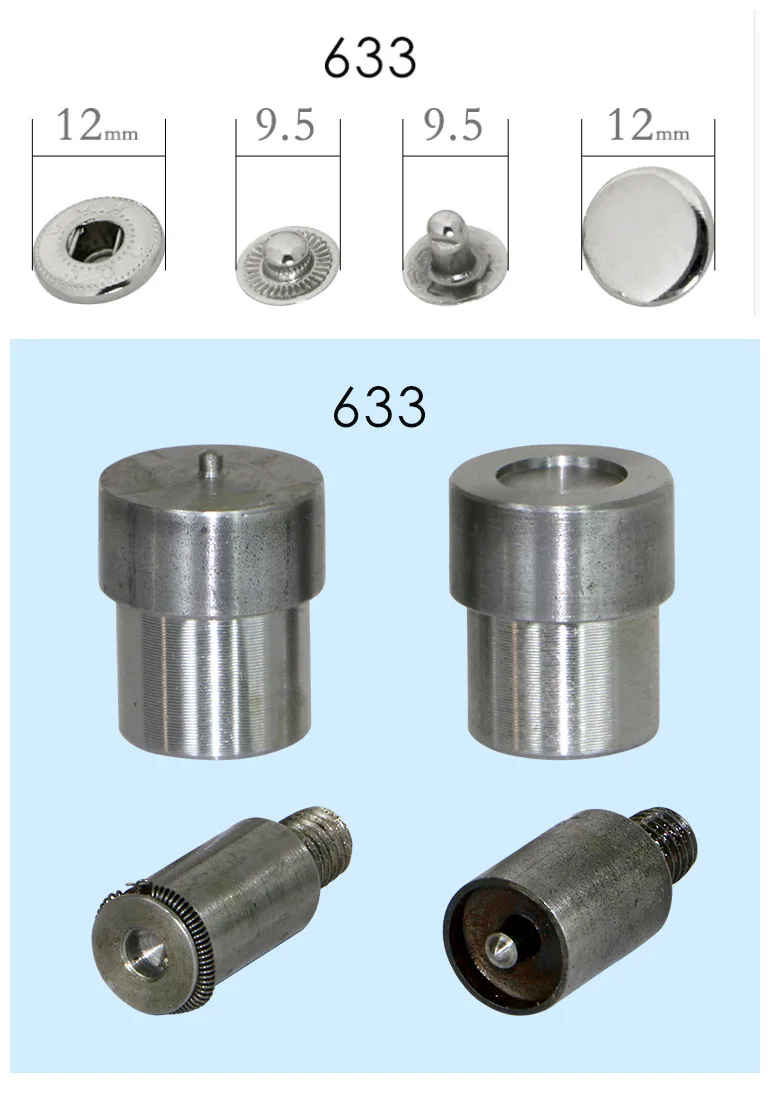 201 металлическая заклепка кнопки умирает для ручной работы Пресс машина ручной установки кнопки пресс-форм 655633, 831, 203 Кнопка инструменты
