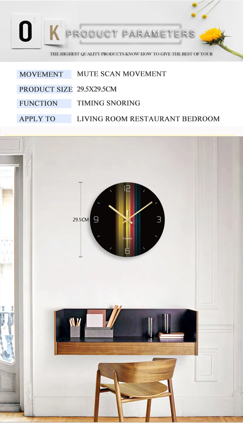 Modern Design Wall Watch Clock Wall Digital Wall Clock Watch Wall 3d Wall Clock Best Selling 2018 Products Shabby Chic Large Wall Clock Wall Clocks Kitchen Clock Wall (4)