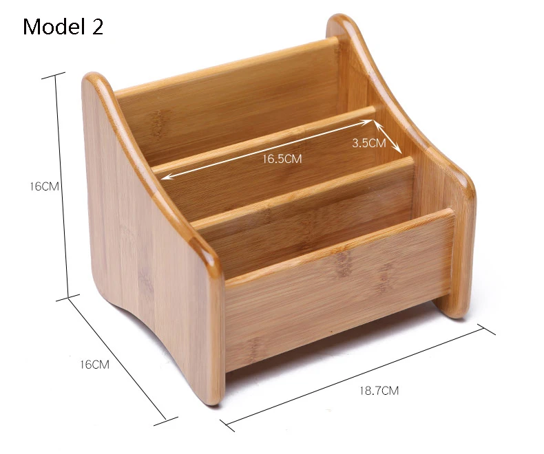 Escritório multifuncional mesa de madeira bambu organizador