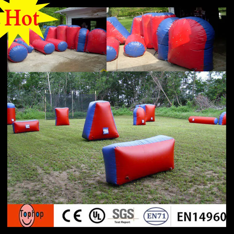 2016 new design millennium field paintball inflatable airsoft bunker 0