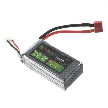 LION Power 11.1V 1500mAh 35C / 40C LiPO battery T plug RC model Lipoly power pack