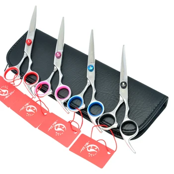

Meisha 6 inch Professional Pet Grooming Curved Scissors Japan 440c Hairdressing Dog Shears Puppy Clippers HB0006