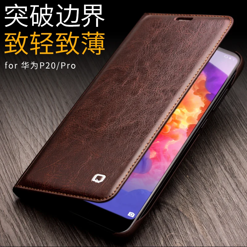 Luxury Flip Genuine Leather Phone Cover for Huawei P20 Pro Fashion Business Wallet Card Slot Shell Case | Мобильные телефоны и