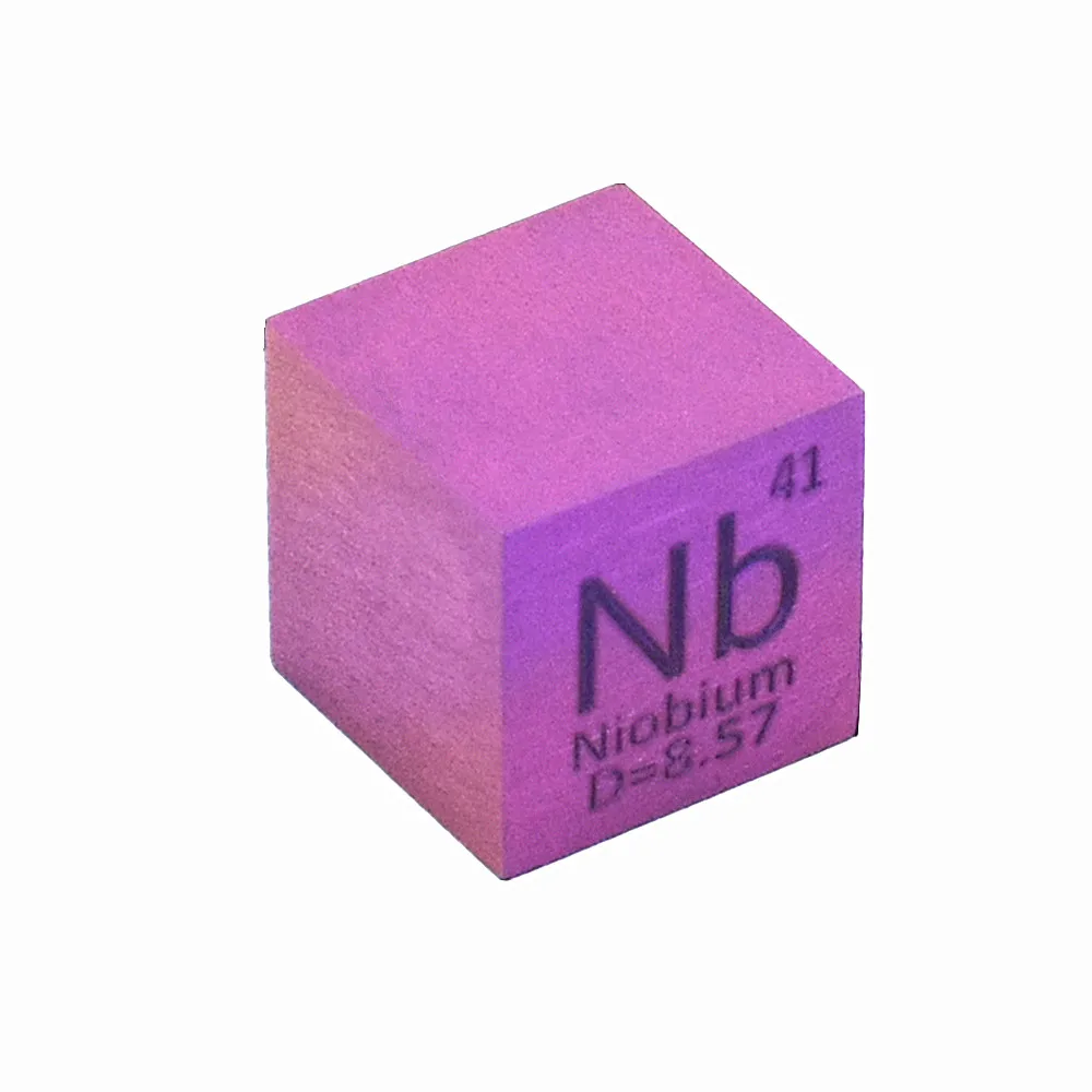 Niobium Metal Block for Element Collection Nb Density Cube High Purity Hand Made DIY Hobbies Crafts Display Anodize Purple Color |