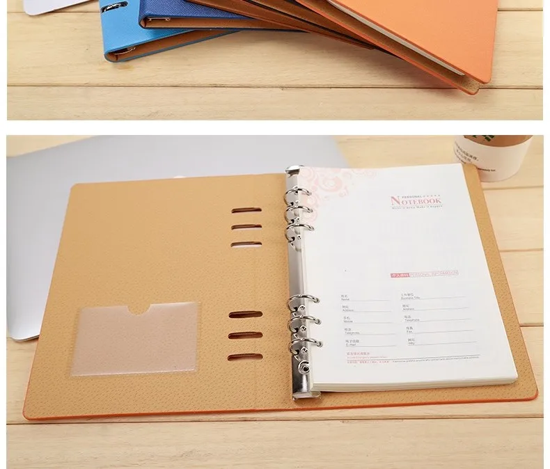 RuiZe faux leather notebook A5 B5 A6 big spiral notebook A4 planner