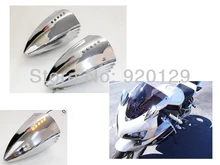 Chrome Motorcycle Turn Signal Pig Spotter Mirrors for Yamaha YZF R1 R6 R6S