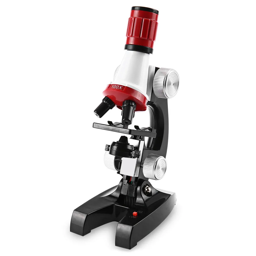 Microscope Kit For Kids Science Lab LED Magnifier 100 1200X