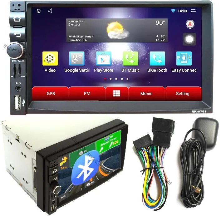 Car Electronic autoradio 2 din android 4.4 car radio audio stereo player GPS Navigation radios para autos WIFI/Bluetooth/usb/sd