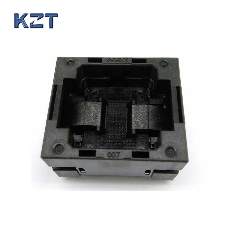 

BGA107-0.8 OPEN TOP Burn in socket pitch 0.8mm IC size 10.5*13mm BGA107(10.5*13)-0.8 BGA107 VFBGA107 burn in programmer socket