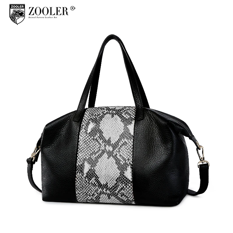 

ZOOLER Brand Geniune Leather luxury handbags women bags designer Tote Bag Luxury Handbags patchwork top Bags bolsa feminina Z131