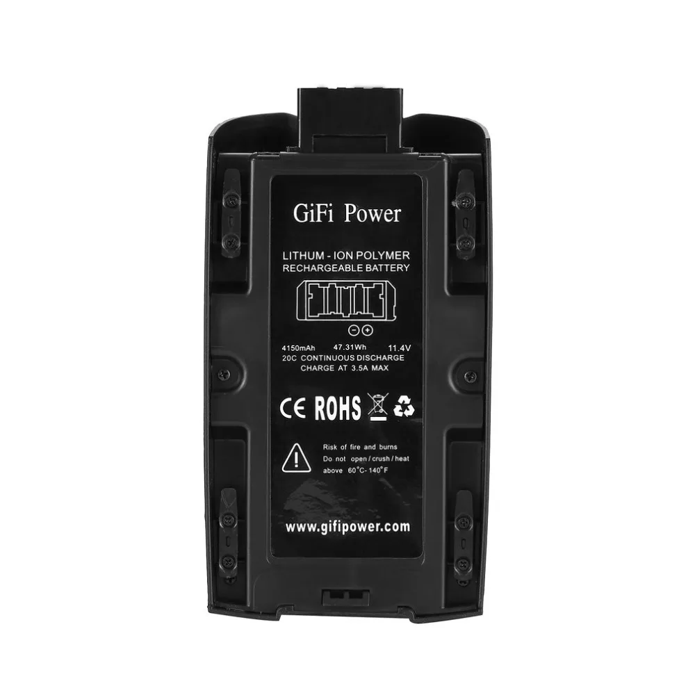 Gifi power 11,4 V 4150 mAh Улучшенная литий-полимерная батарея уличный Дрон запасная батарея для Parrot Bebop Drone 3,0 вертолет