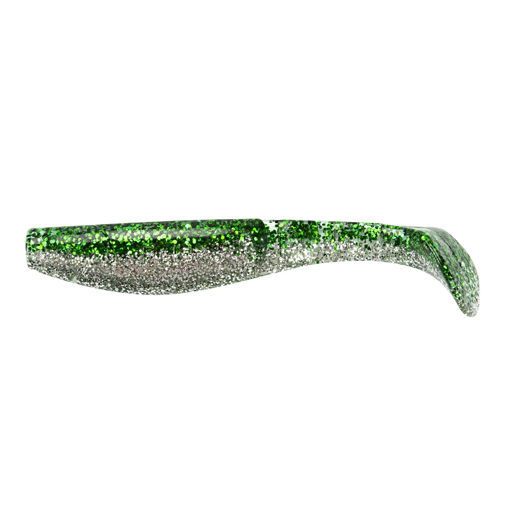 6pcs Swimbaits Minnow/Shad Paddle Tail Worms Soft Fishing Lures Baits for Saltwater and Freshwater Bass Trout Walleye Lure