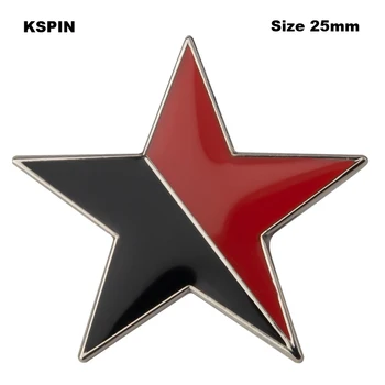 

Red-black Star Lapel Pin Badge Enamel Pin badge brooch Lapel pin Jeans shirt Cool Jewelry Gift XY0496