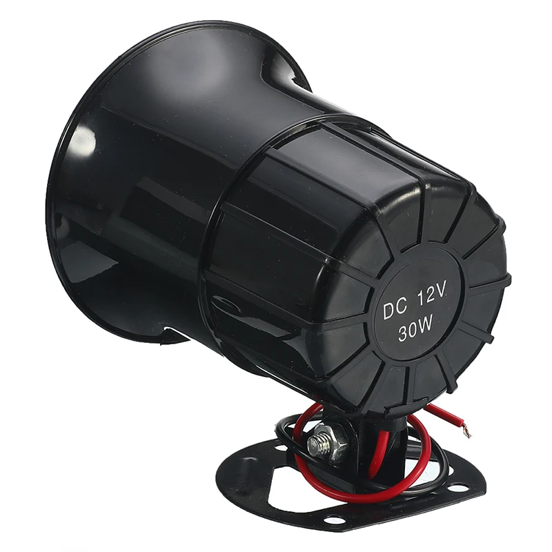 12 V 30 W 3 لهجة الصوت بصوت عال سيارة دراجة نارية جهاز إنذار للتحذير الشرطة النار بوق الإنذار نظام سماعة مخاطبة الجمهور