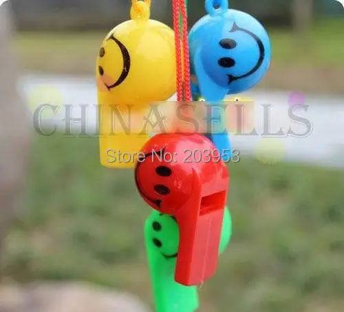 Colorful soccer funny face kid fans whistle 2pcs Cheerleading children whistle sport whistle sports whistle soccer whistle