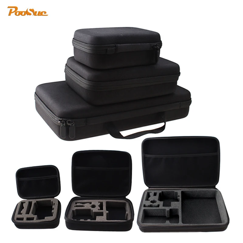 

Portable Carry Case Small Medium Large Anti-shock Accessory Storage Bag Box for Gopro hero 5 Hero 4/3,for Xiaomi yi 4k SJ4000
