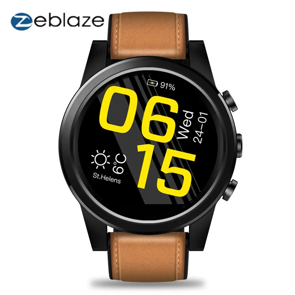 Zeblaze THOR 4 PRO 4G Смарт часы телефон 1," Кристалл дисплей gps/ГЛОНАСС четырехъядерный 16 Гб 600 мАч гибридные спортивные Wifi умные часы для мужчин