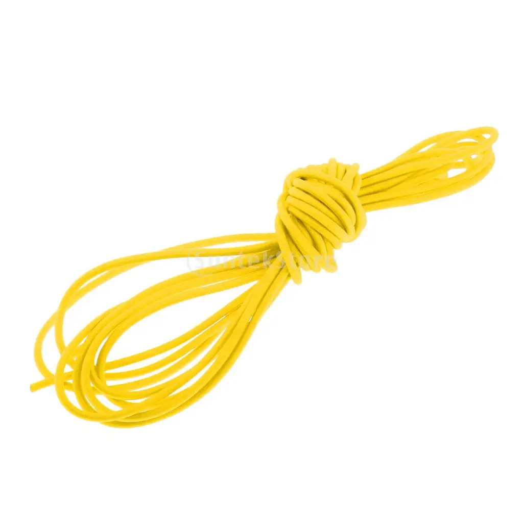 3mm Dia. 0.5-100m High Elastic Bungee Rope Shock Cord Tie Down Roof Racks Boats Trailer Yellow/ Green