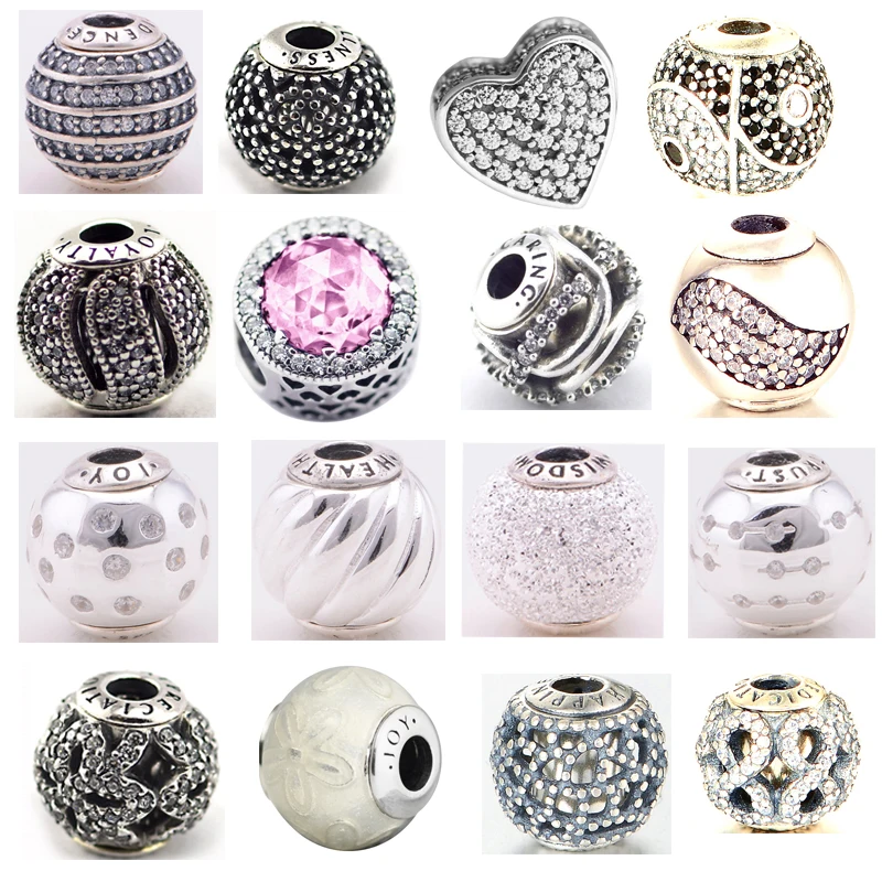 

Essence Beads 100% 925 Sterling Silver Small Hole Charm for Jewelry Making Fit Essence Bracelets Necklaces Free Shipping YFE001