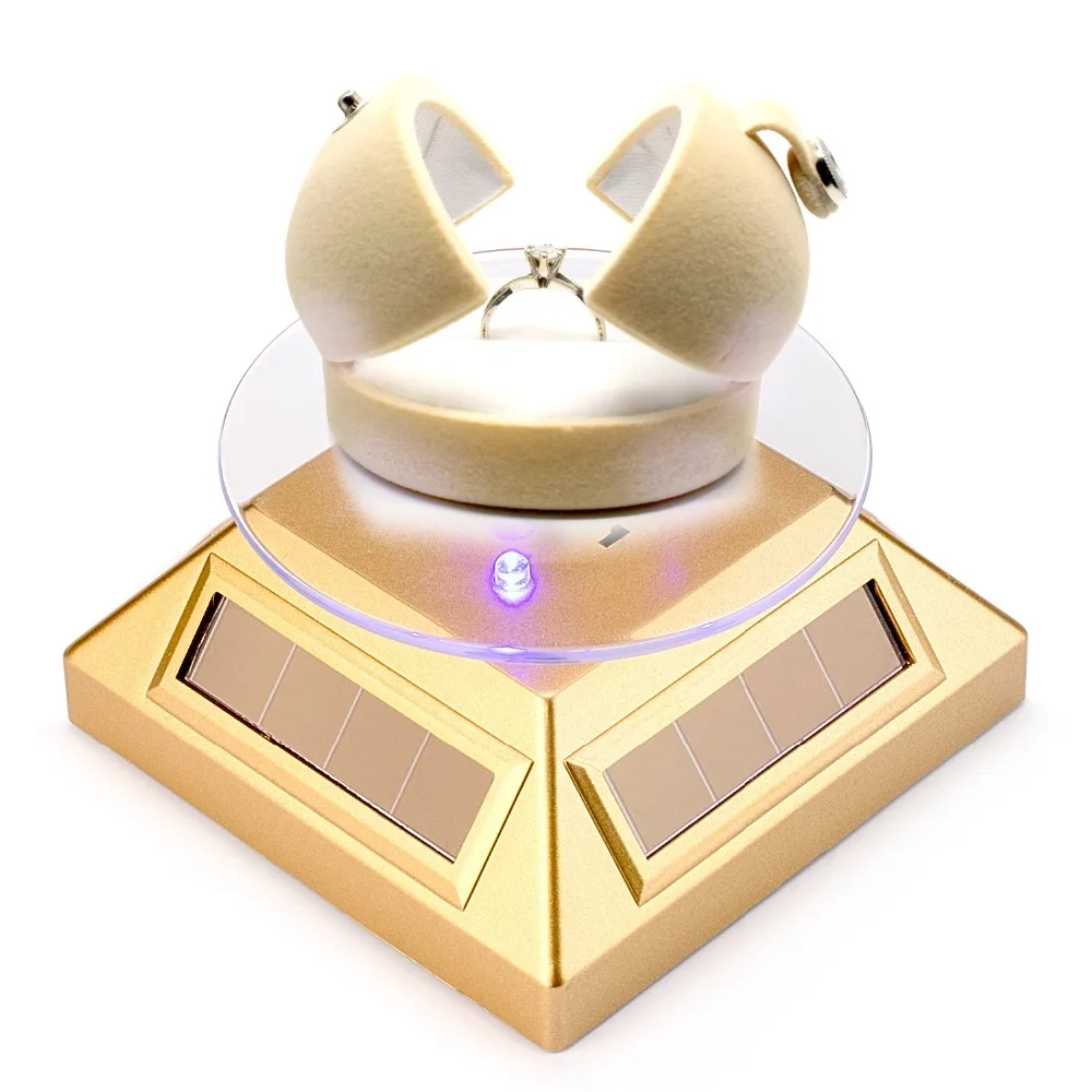 Solar Battery Powered Rotating Jewelry Display Stand  (8)