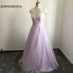 Новое поступление Кепки с длинным рукавом вечернее платье es 2019 кружевное платье с высокой горловиной аппликации арабский вечернее платье