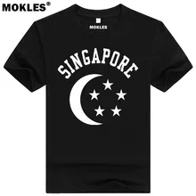 SINGAPORE t shirt diy free custom made name number sgp T-Shirt nation flag sg malay country college university print 0 clothing