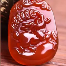 Светлое пятно Новые подлинные Красный Манао кулон lotus фу Кролик обезьяны зодиака бренда года