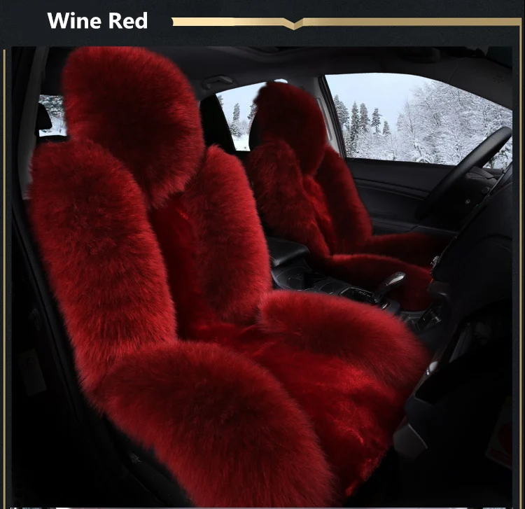 

100% Natural fur Australian sheepskin Auto Car Seat Cover Faux Auto Car-styling Goods For Lada Cars-Women Fur Accessories