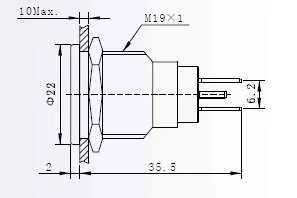 Автоматический сигнальный фонарь ELEWIND(PM19F-D/J/B/12 В/с