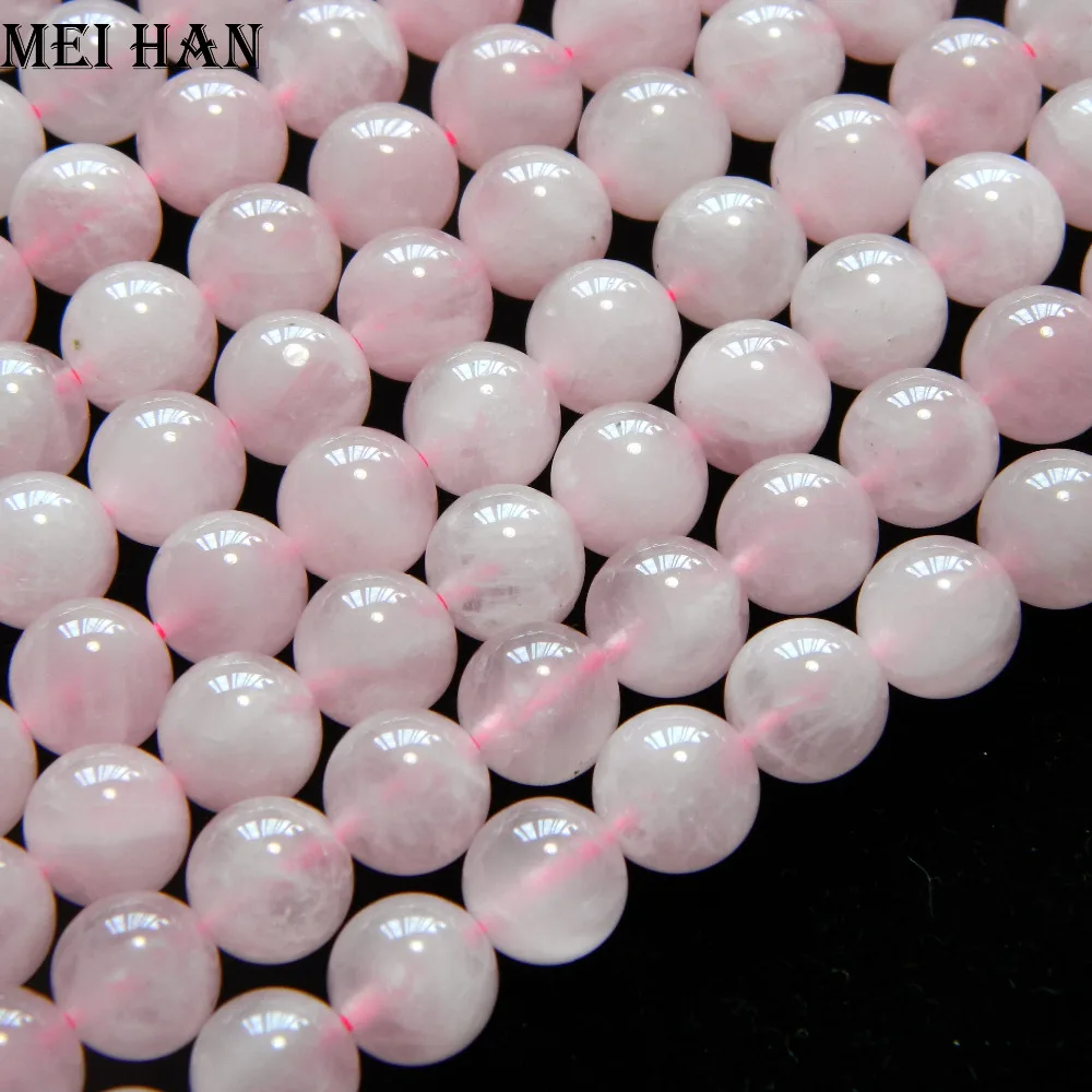 Натуральный мадагаскарский розовый кварц 9,5-10 мм Гладкий Круглый драгоценный камень свободные бусины для самостоятельного изготовления ювелирных изделий дизайн горячая распродажа