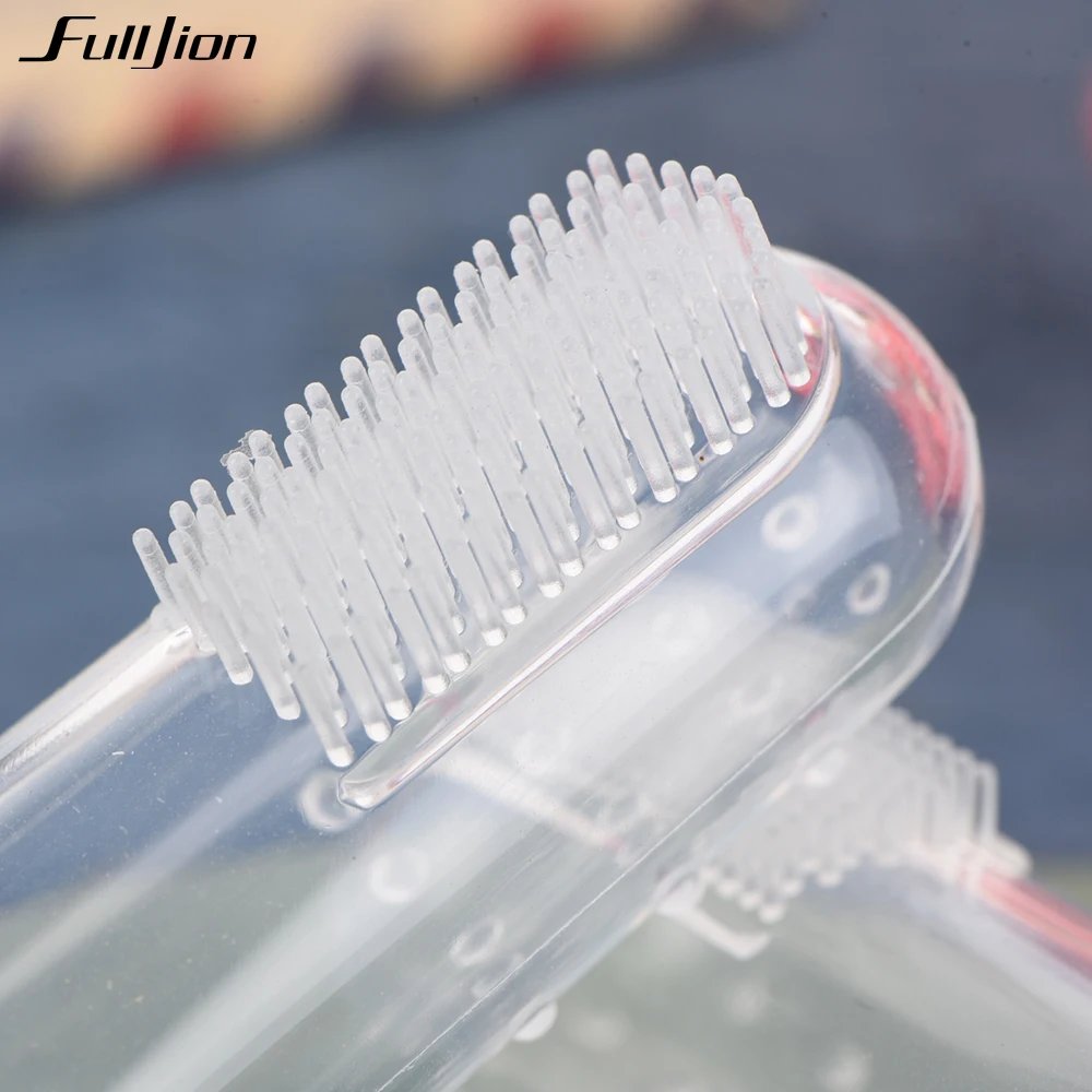 baby toothbrush teether montessori silicone kids full boy girl care children teeth nick Clear Massage Soft Silicone Finger