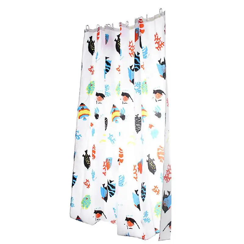Shower Curtain Quality Transparent Fish Clear Plastic 180 x 200cm