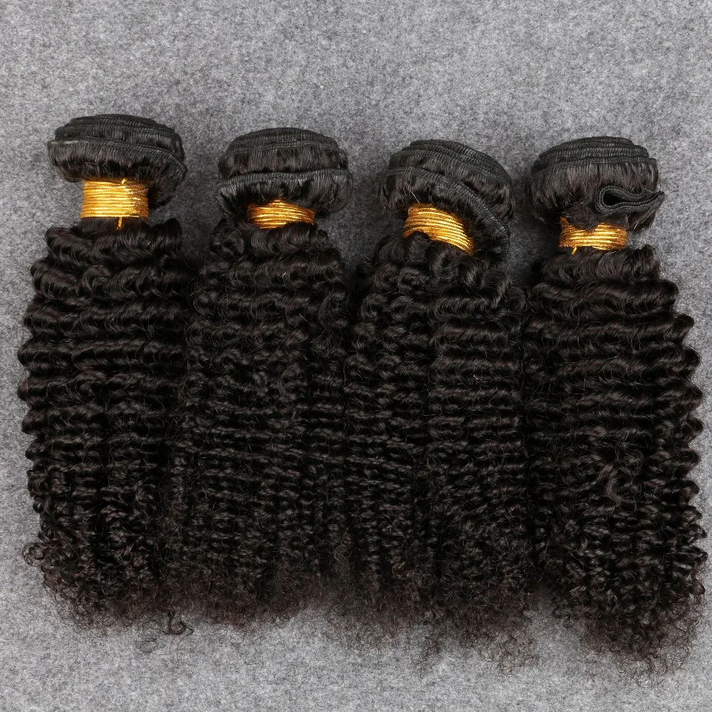 

4 Bundles Brazilian Kinky Curly Virgin Hair Slove Hair Products Afro Kinky Curly Hair 7A Brazilian Kinky Curly Weave Human Hair