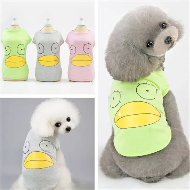 

Pet Clothing Spring And Summer Pet Clothing Cool Breathable Teddy Small And Medium Dog Pet Clothes Big Mouth Duck Vest