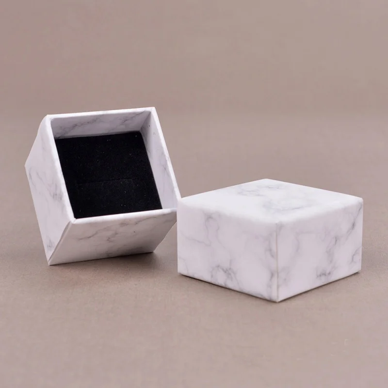 

Multi-purpose Storage Box Makeup Organizer Jewelry Box Marble Pattern Cosmetics Organizer Gifts Box For Necklace Valentine's Day