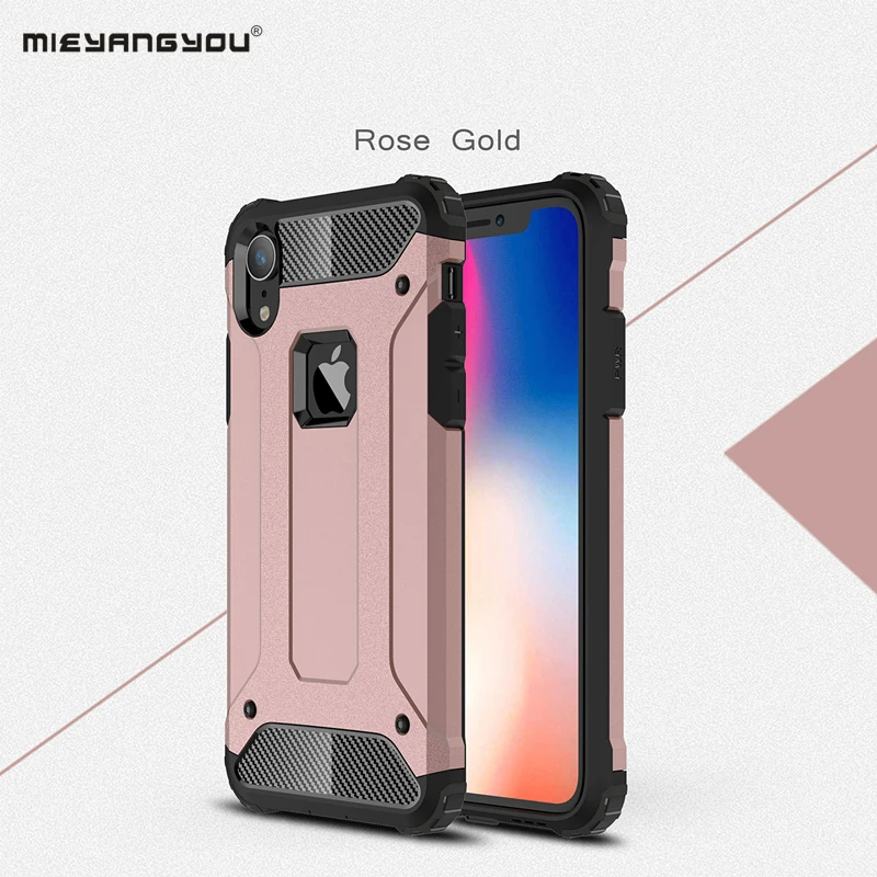 Мощный чехол для iphone 6 S 7 8 Plus 5 SE 10 X XS Max XR мягкий силиконовый Жесткий Пластиковый