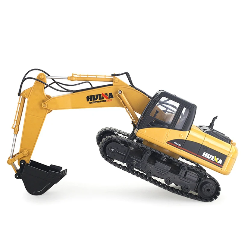 HuiNa 1550 RC Гусеничный автомобиль 15CH 2 4G 1:14 металлический экскаватор зарядка 1:12 с